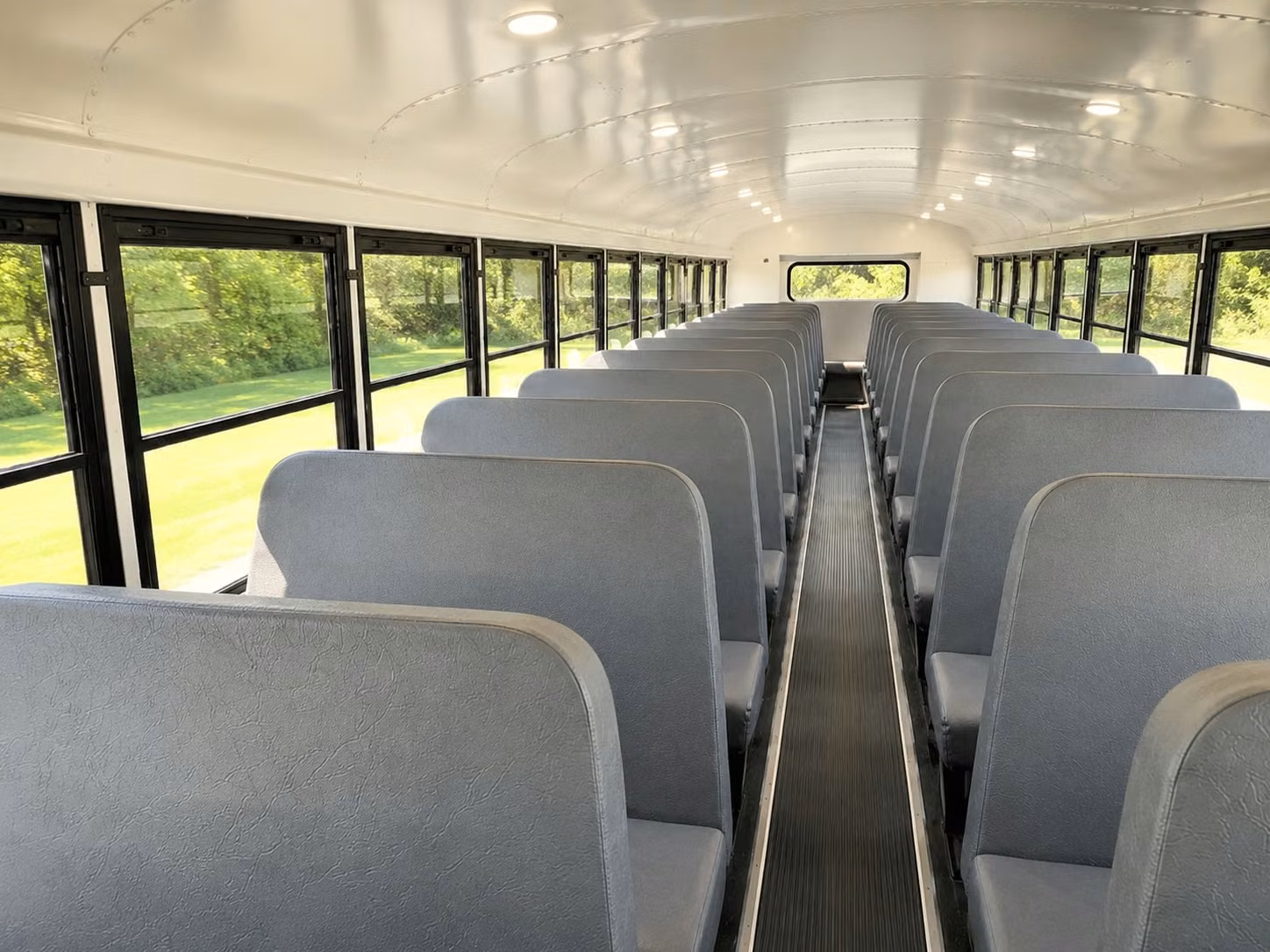 school bus inside
