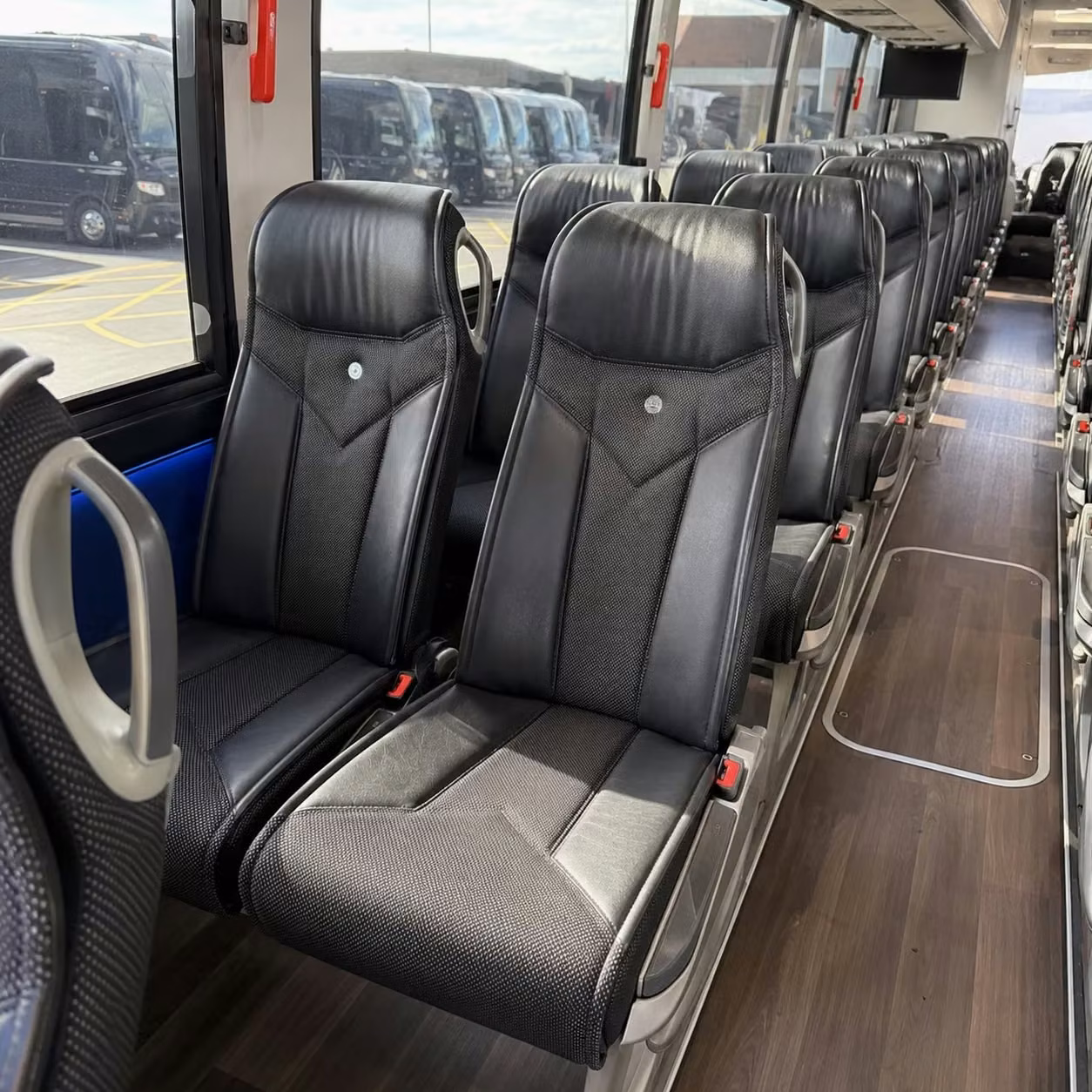 taunton charter bus rental interior